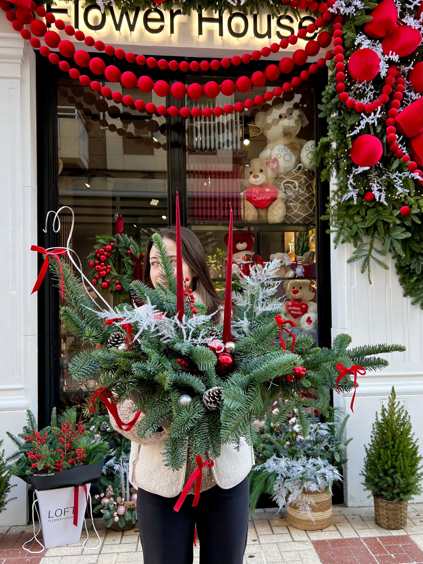 Ruby Glow Centerpiece