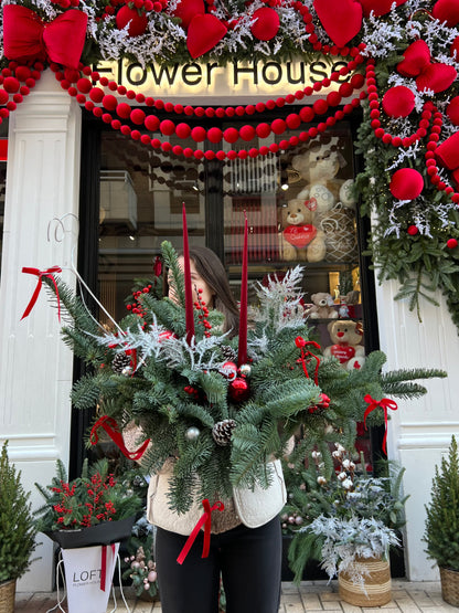 Ruby Glow Centerpiece