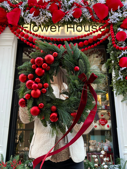 uby Crimson Christmas Wreath