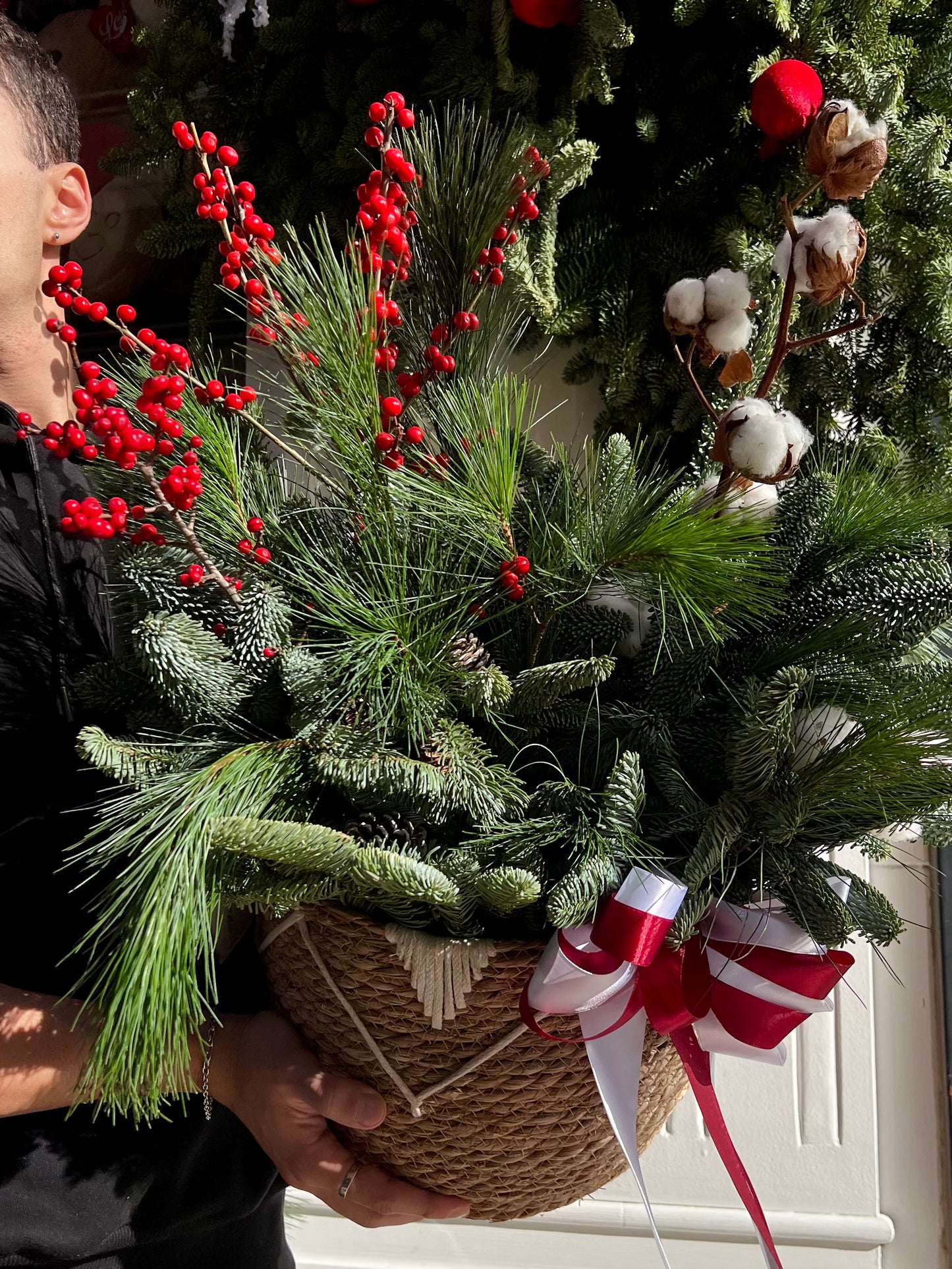 Ruby Christmas Basket