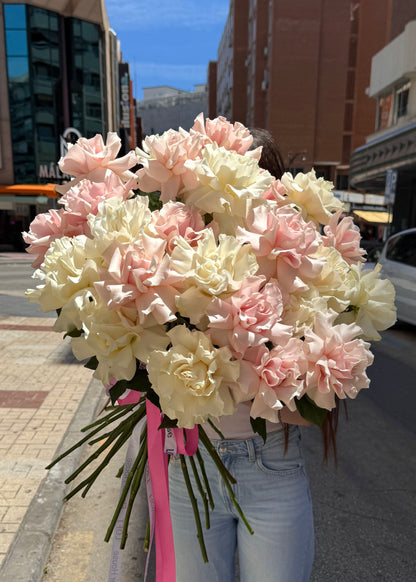 Pink & White French Roses