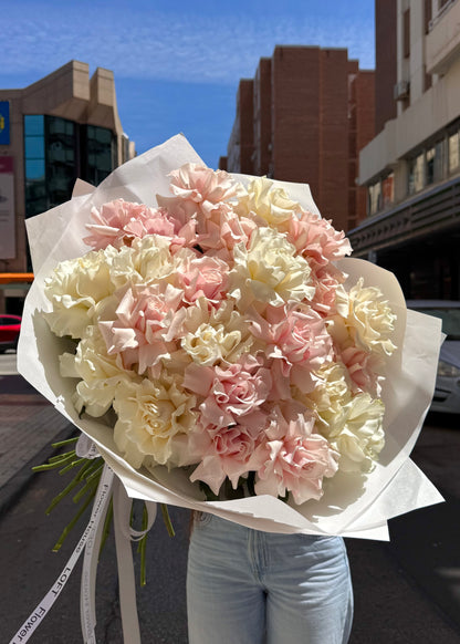 Pink & White French Roses