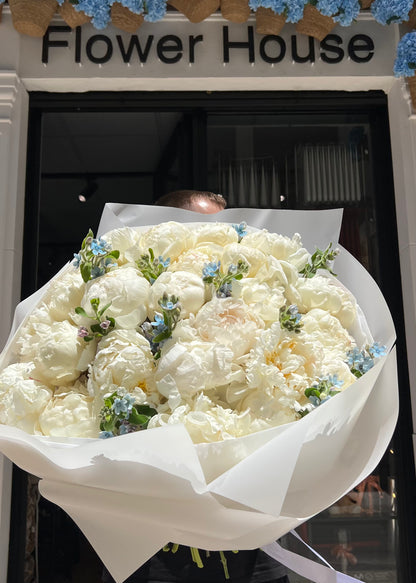 Blue Whisper - Peonies & Blue Oxypetalum