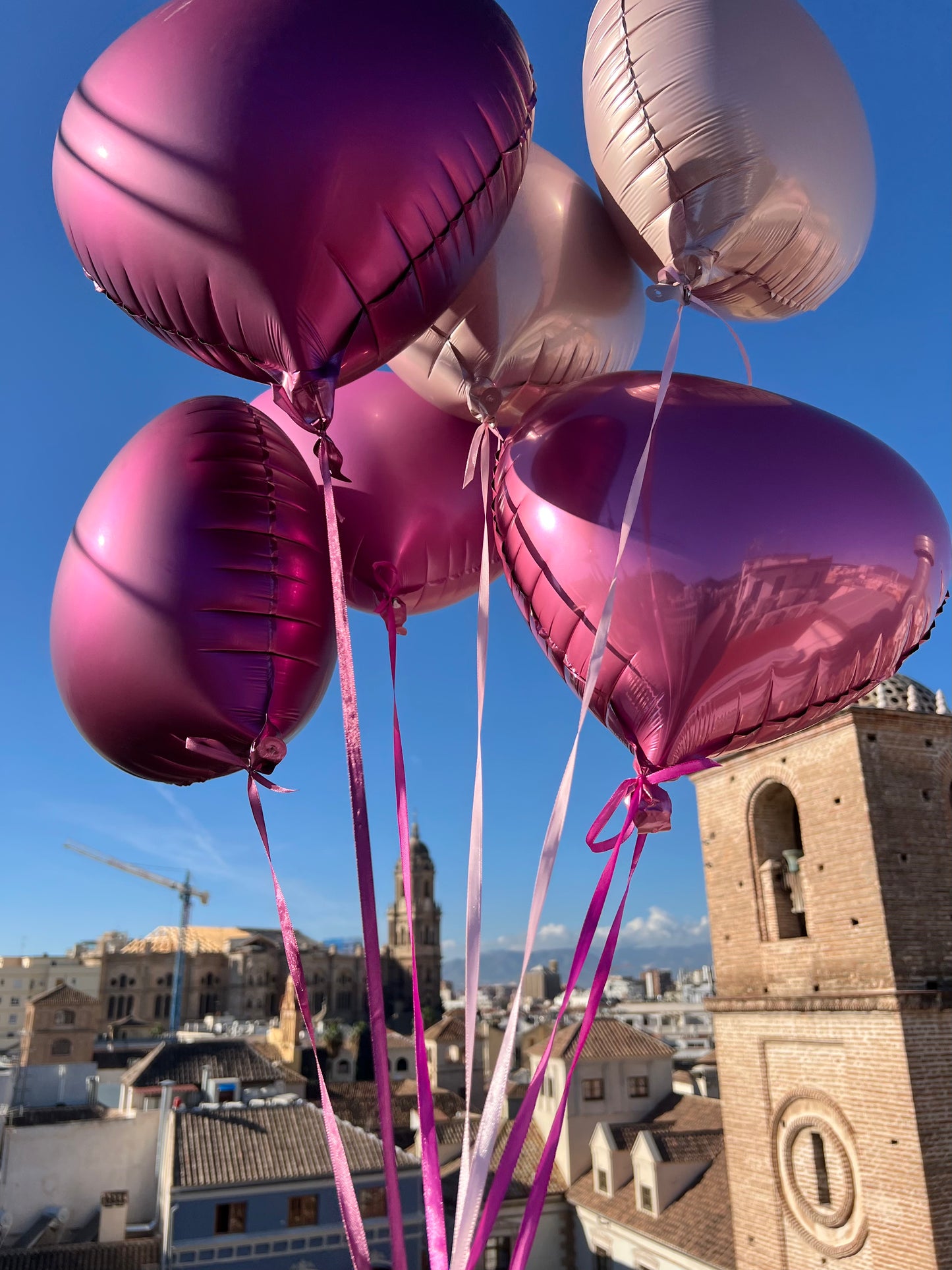 Helium Heart Balloons - Pink Set