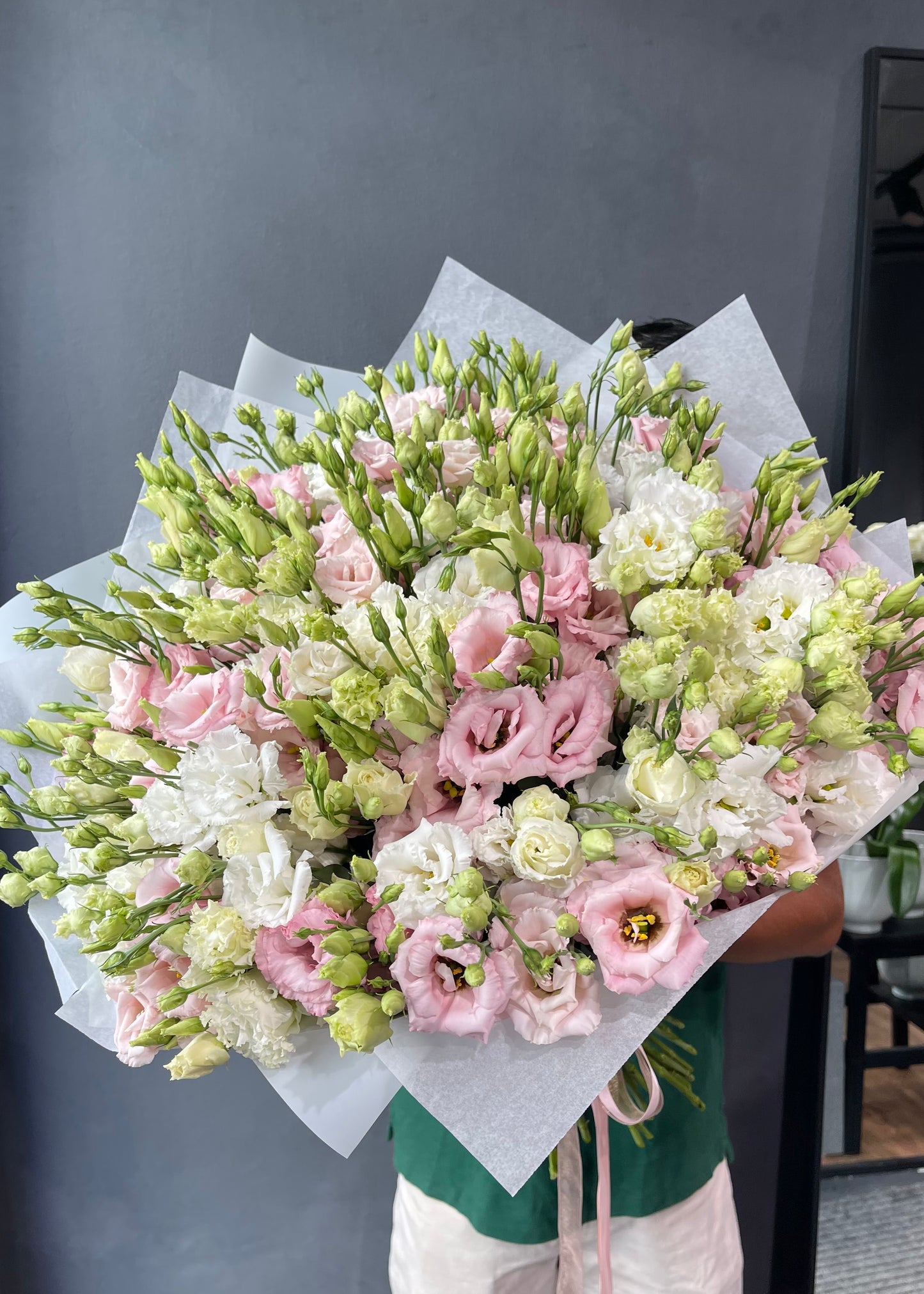 Pink & White Lisianthus