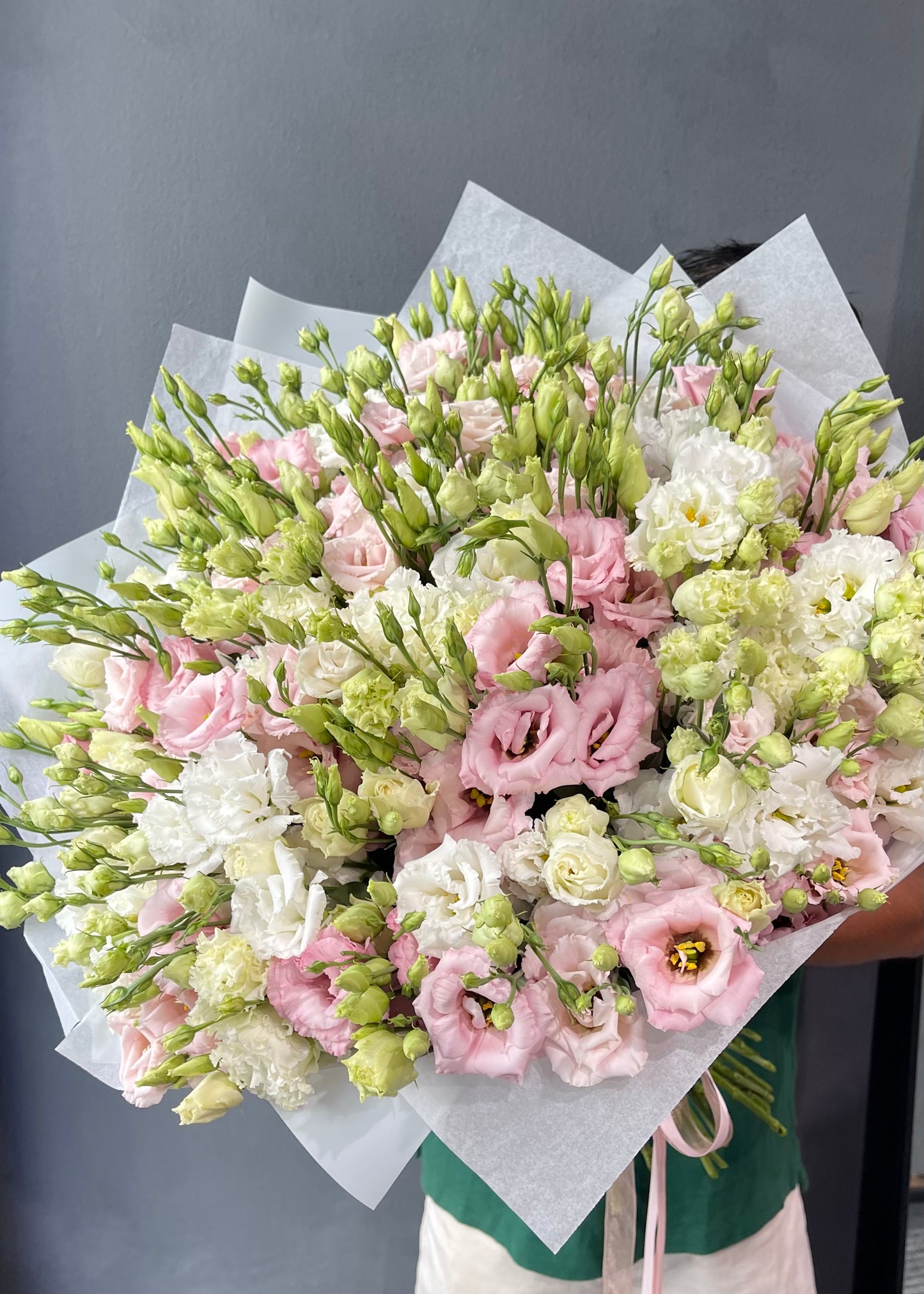 Pink & White Lisianthus