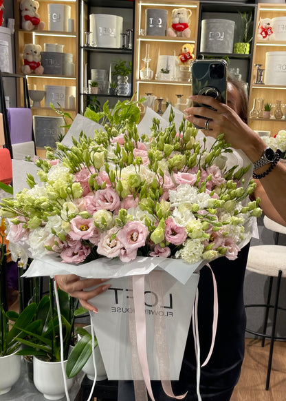 Pink & White Lisianthus