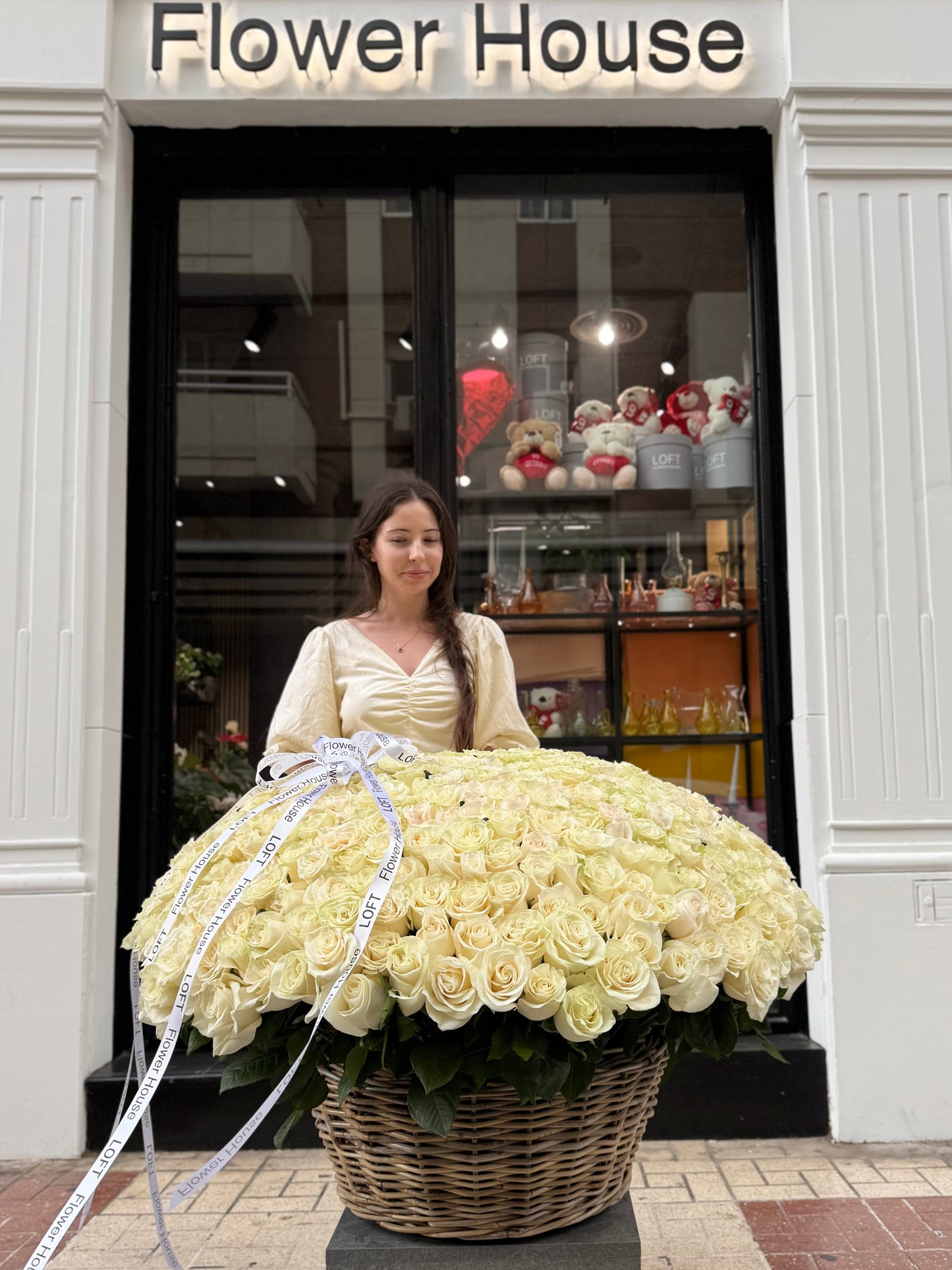 500 rosas blancas premium